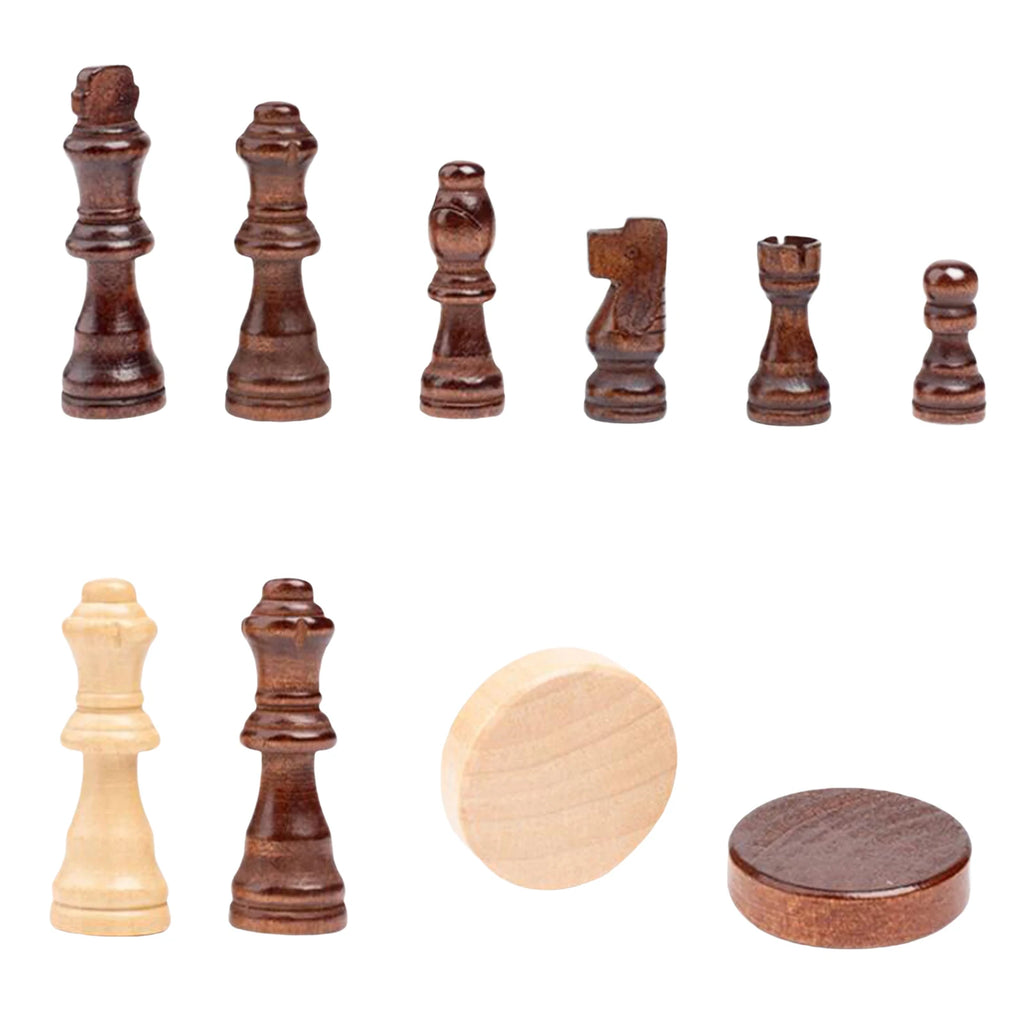 Wooden Chess Set Classic Foldable Christmas Gift Educational Toys Folding Chess Board Wood Chess Board for Adults Kids Teen
